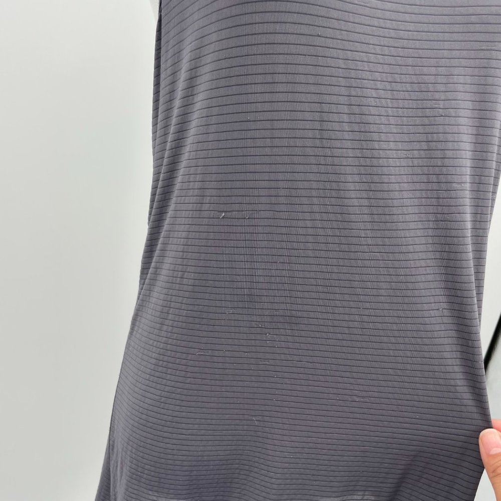 Beyond Yoga Size Medium Gray Racerback Twisted Tank Top Womens Athletic Workout - Picture 6 of 7